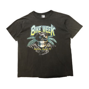 Vintage 1994 Bike Week Daytona Beach Graphic T-Shirt Size L Harley Motorcycle